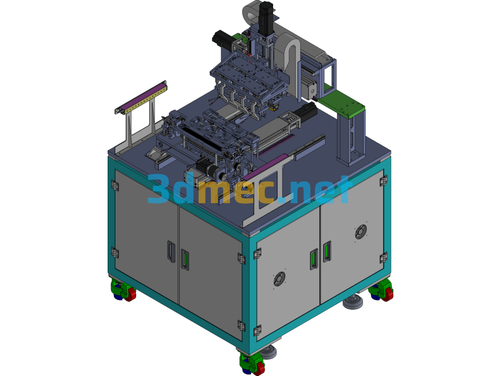 Heated Dismantling Equipment Exported 3D Model Free Download