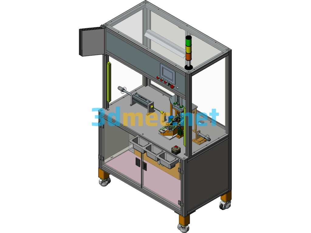 SX5F Inside Opening Handle Assembly Equipment SolidWorks 3D Model Free Download