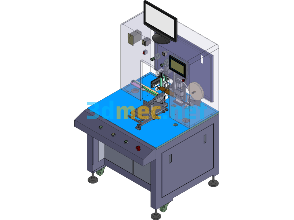 CCD Vision Automatic Taping Machine V1 SolidWorks 3D Model Free Download