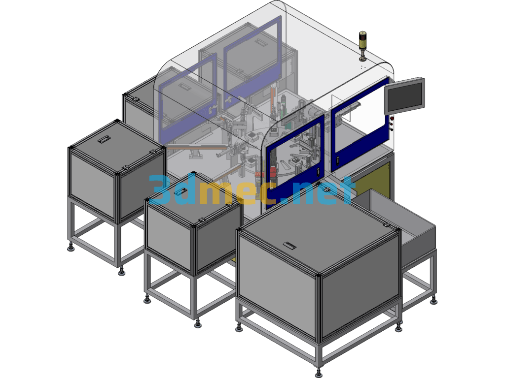 Plug Automatic Assembly Equipment Exported 3D Model Free Download
