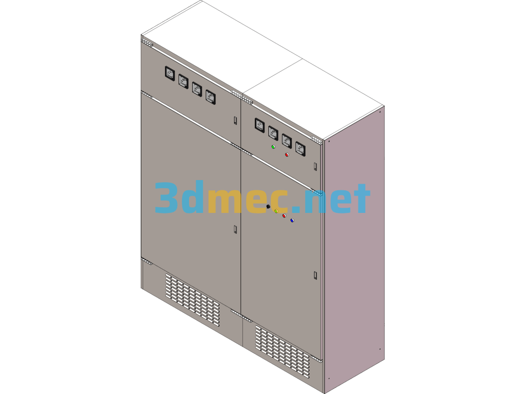 Power Supply Cabinet Inverter Cabinet Spell Cabinet SolidWorks 3D Model Free Download