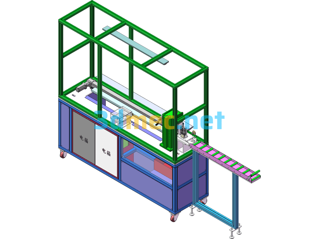 A35 Guide Slot Cut-To-Length Machine SolidWorks 3D Model Free Download