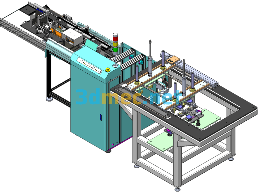 Inductor Assembly And Testing Automatic Line SolidWorks 3D Model Free Download