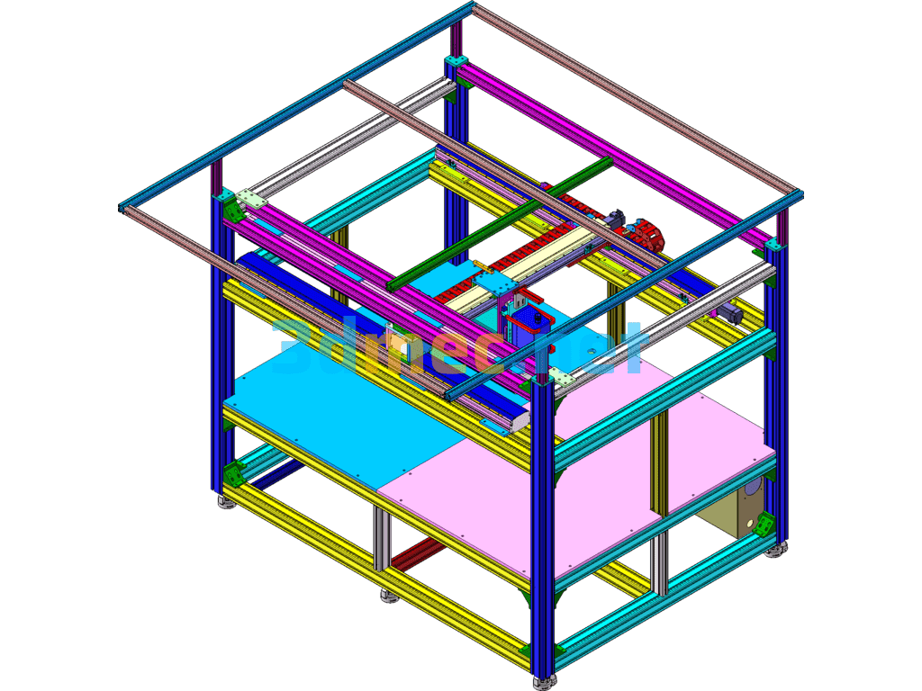 Imaging Visual Inspection Platform With Engineering Drawings + BOM SolidWorks 3D Model Free Download