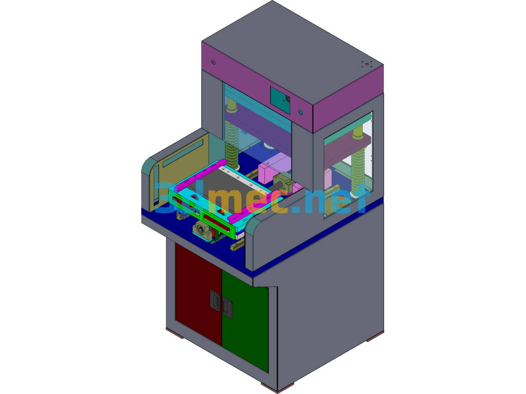 Automatic Die-Cutting Equipment SolidWorks 3D Model Free Download