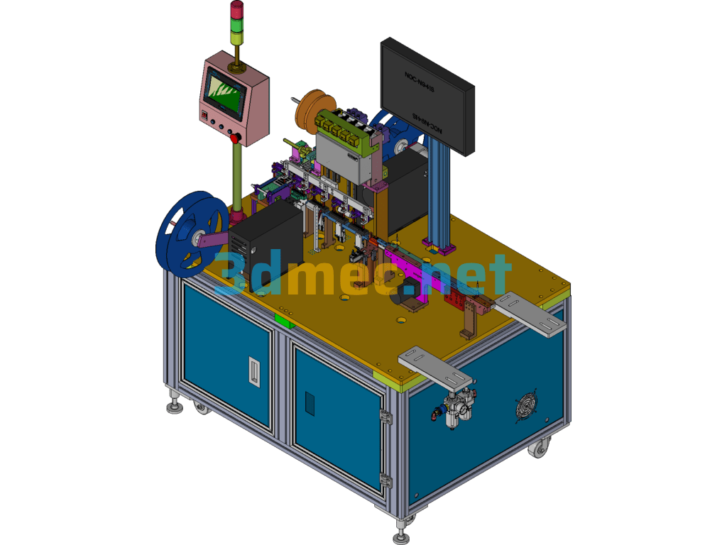 FPC Inspection Packaging Machine Creo(ProE) 3D Model Free Download
