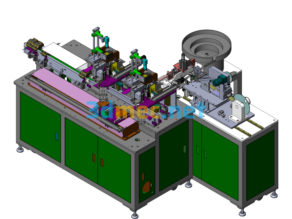 A Kind Of Automatic Feeding Sticking And Tearing Machine SolidWorks 3D Model Free Download