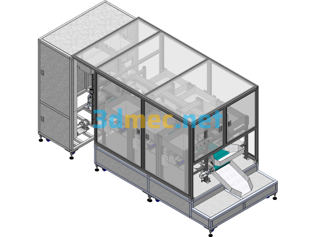 Mass Production Automatic Mixing Equipment + Engineering Drawings + BOM SolidWorks 3D Model Free Download