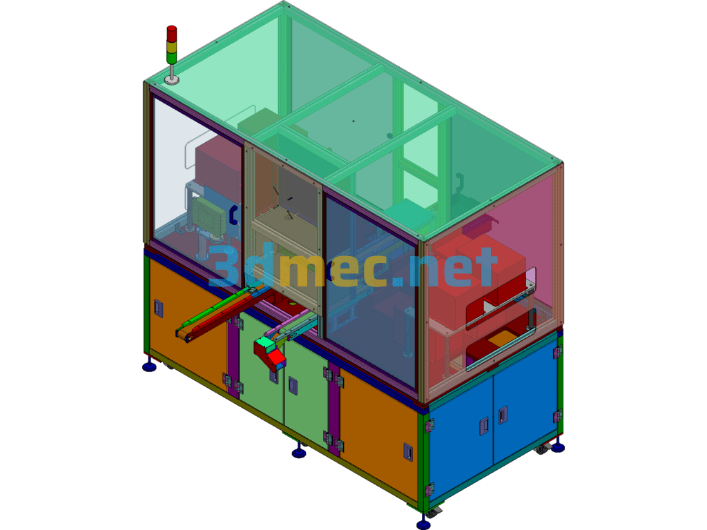 Fully Automatic Stringing Equipment SolidWorks 3D Model Free Download