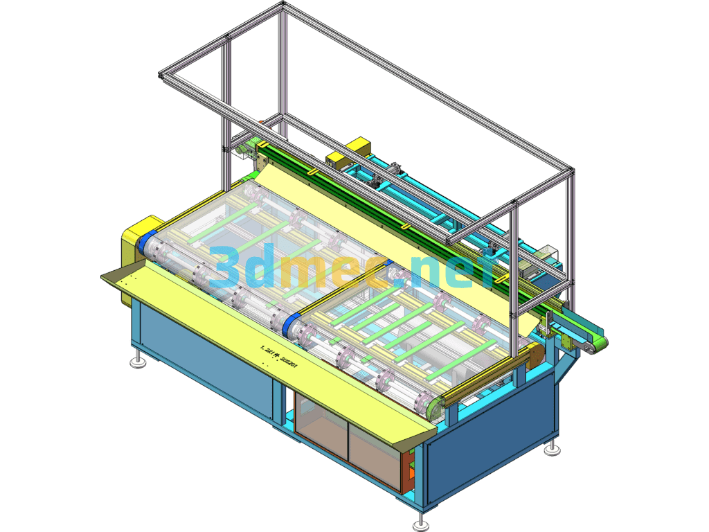 Sealing Strip Production Line Receiving Table Equipment SolidWorks 3D Model Free Download