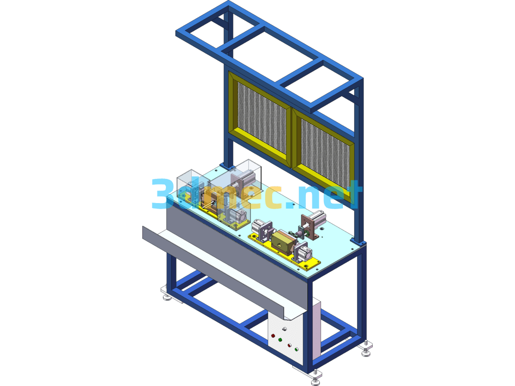 Angle Punching And Cutting Machine SolidWorks 3D Model Free Download