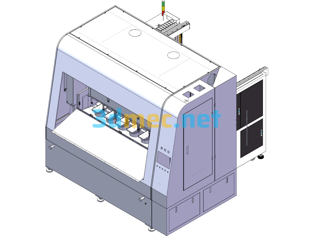 Polishing Machine Loading And Unloading Equipment SolidWorks 3D Model Free Download