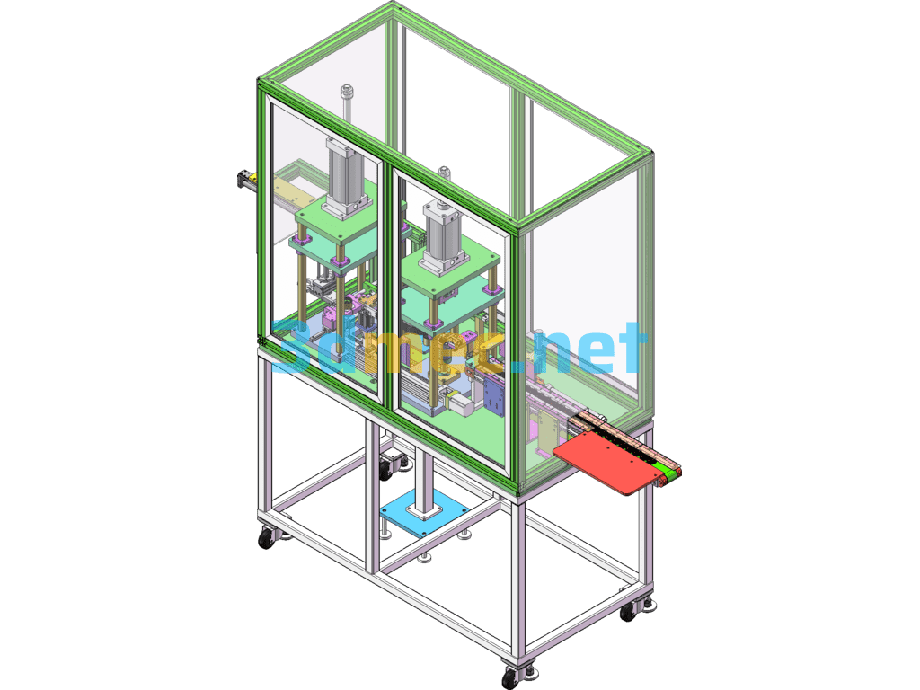 Fuel Pump Inlet Pan Automatic Assembly Machine SolidWorks 3D Model Free Download