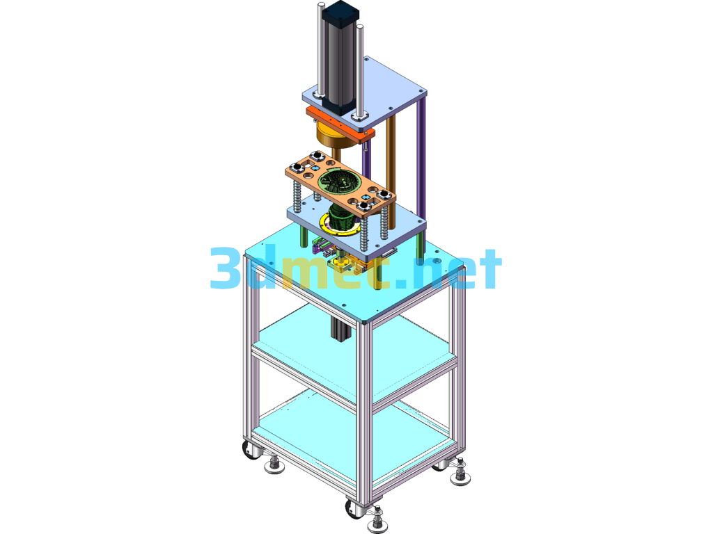 Filter Box Assembly Machine SolidWorks 3D Model Free Download