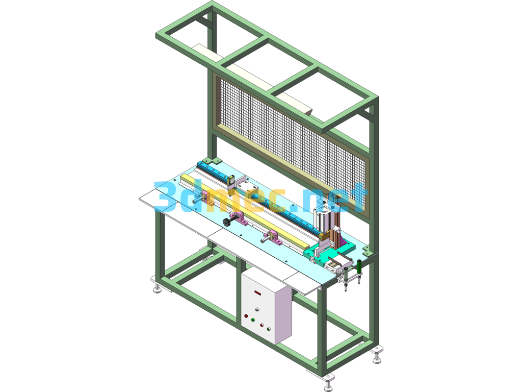 Fixed Length Punching And Cutting Machine SolidWorks 3D Model Free Download