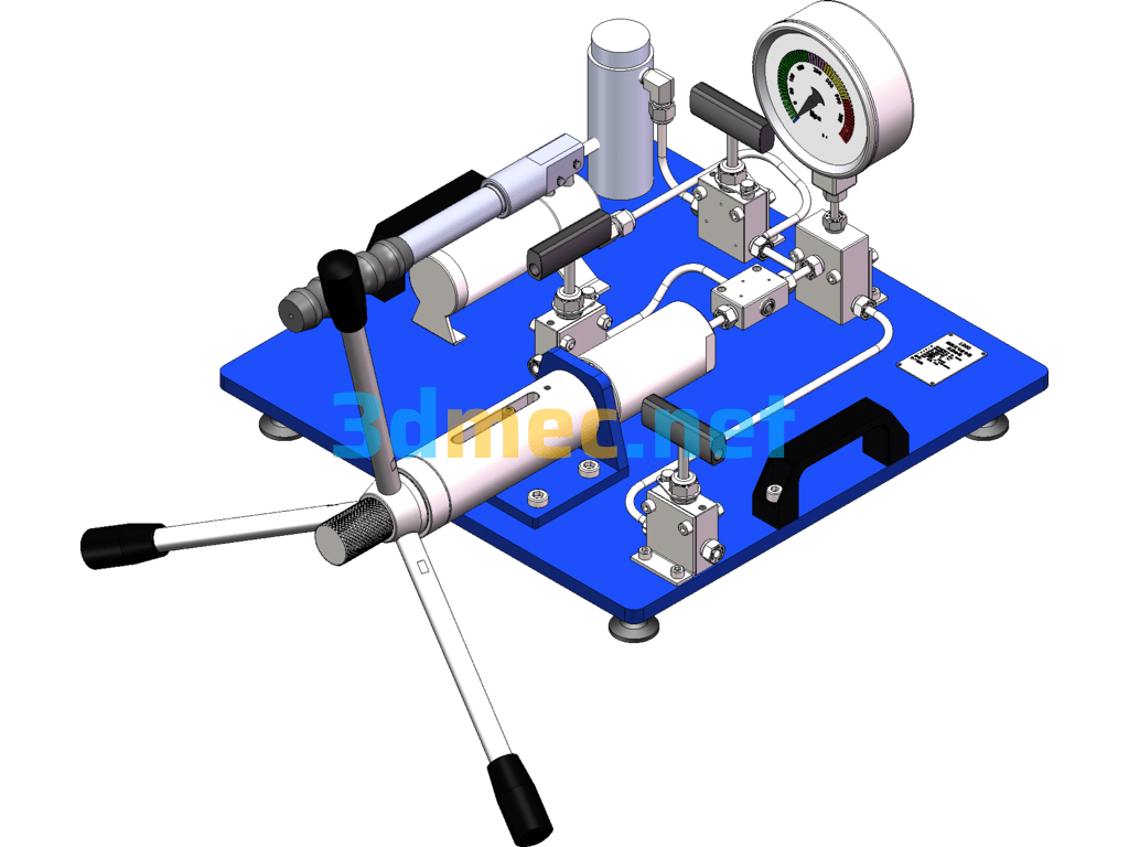 Ultra High Pressure Generator 220Mpa SolidWorks 3D Model Free Download