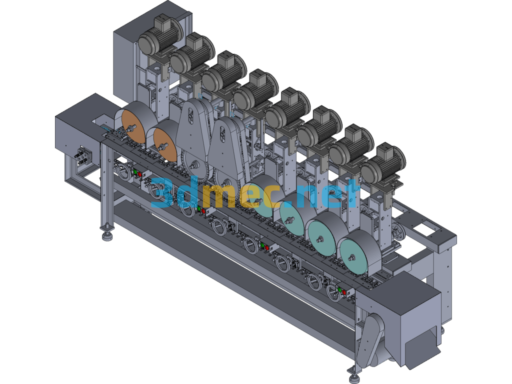 Hinge Grinding And Polishing Production Line Exported 3D Model Free Download