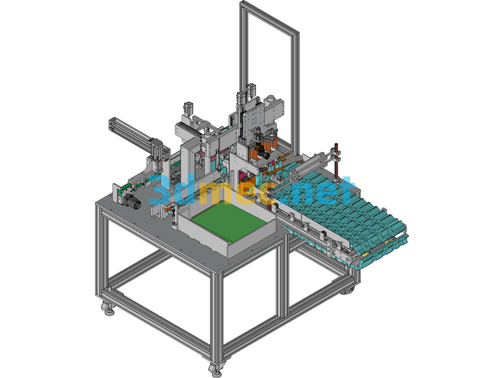 Automatic Press-In Machine Exported 3D Model Free Download