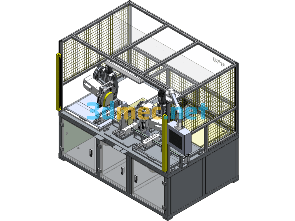 Seal Strip Cutting Machine SolidWorks 3D Model Free Download