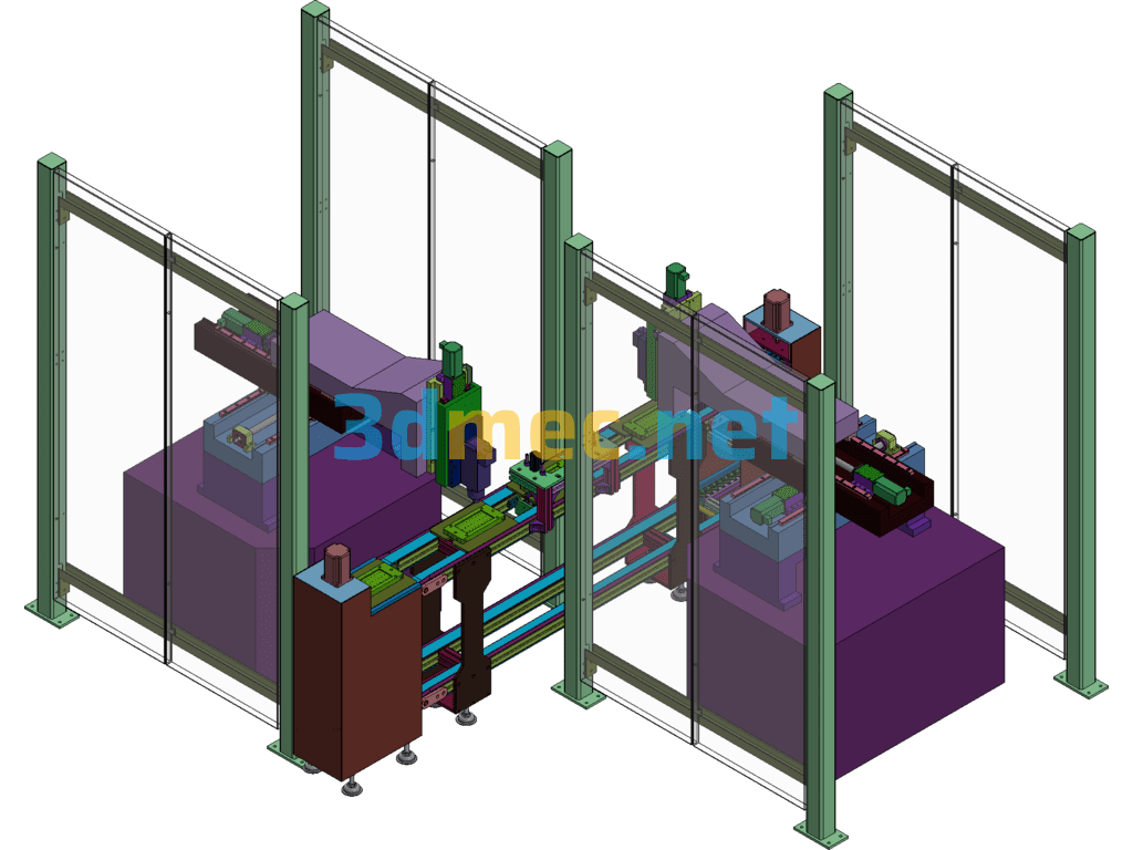 Non-Standard Automation Hoist Assembly Conveyor Belt Equipment Assembly SolidWorks 3D Model Free Download