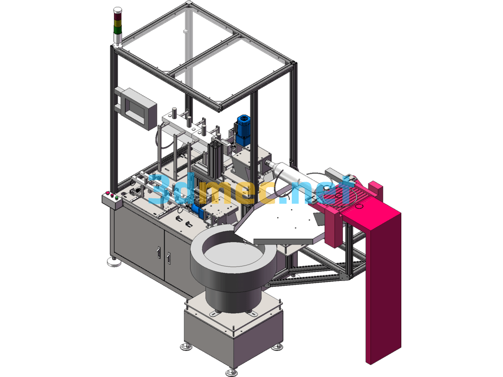 Card Spring Sorting Machine SolidWorks 3D Model Free Download