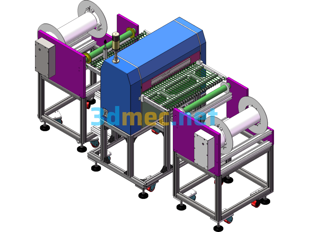Sheet Cleaning Machine Finishing SolidWorks 3D Model Free Download