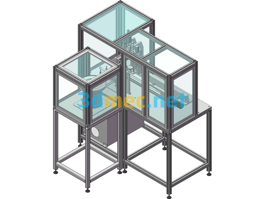 Automatic Loading Riveting Equipment SolidWorks 3D Model Free Download