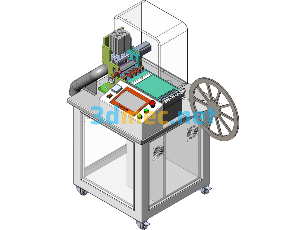 Webbing Automatic Cutting Machine SolidWorks 3D Model Free Download