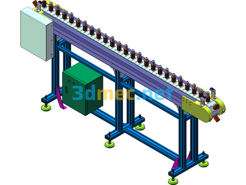 Positioning Conveyor SolidWorks 3D Model Free Download