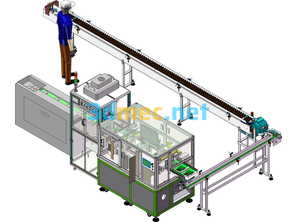 Confectionery Processing And Packaging Line SolidWorks 3D Model Free Download