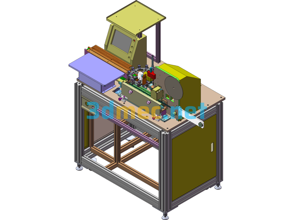 Fully Automatic Inductance Detection Packaging Machine SolidWorks 3D Model Free Download