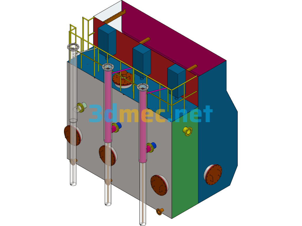 30T Integrated Water Purifier General Assembly SolidWorks 3D Model Free Download