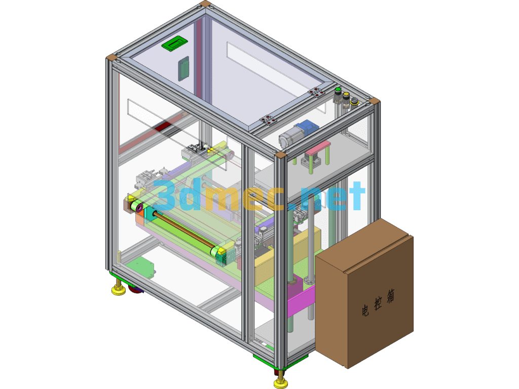 Double-Deck Conveyor Line Transfer Machine SolidWorks 3D Model Free Download