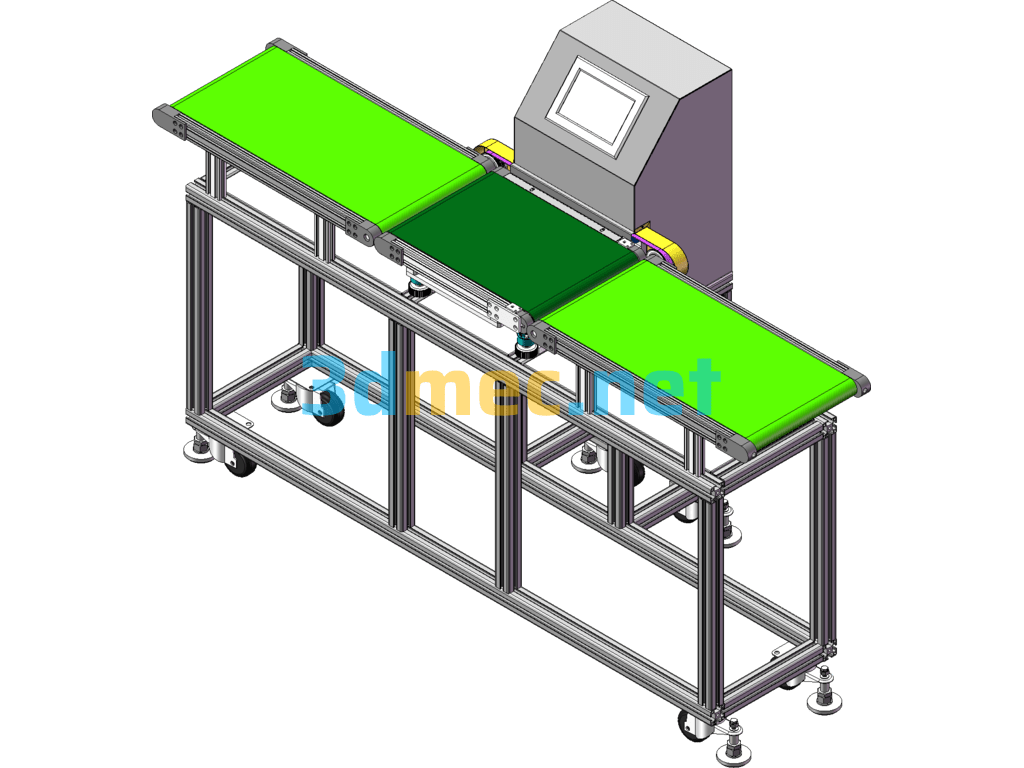 Automatic Weighing Machine For Assembly Line SolidWorks 3D Model Free Download
