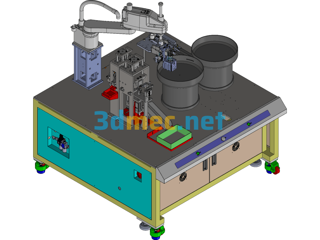 Capacitor Automatic Feeding Shearing And Bending Equipment Exported 3D Model Free Download
