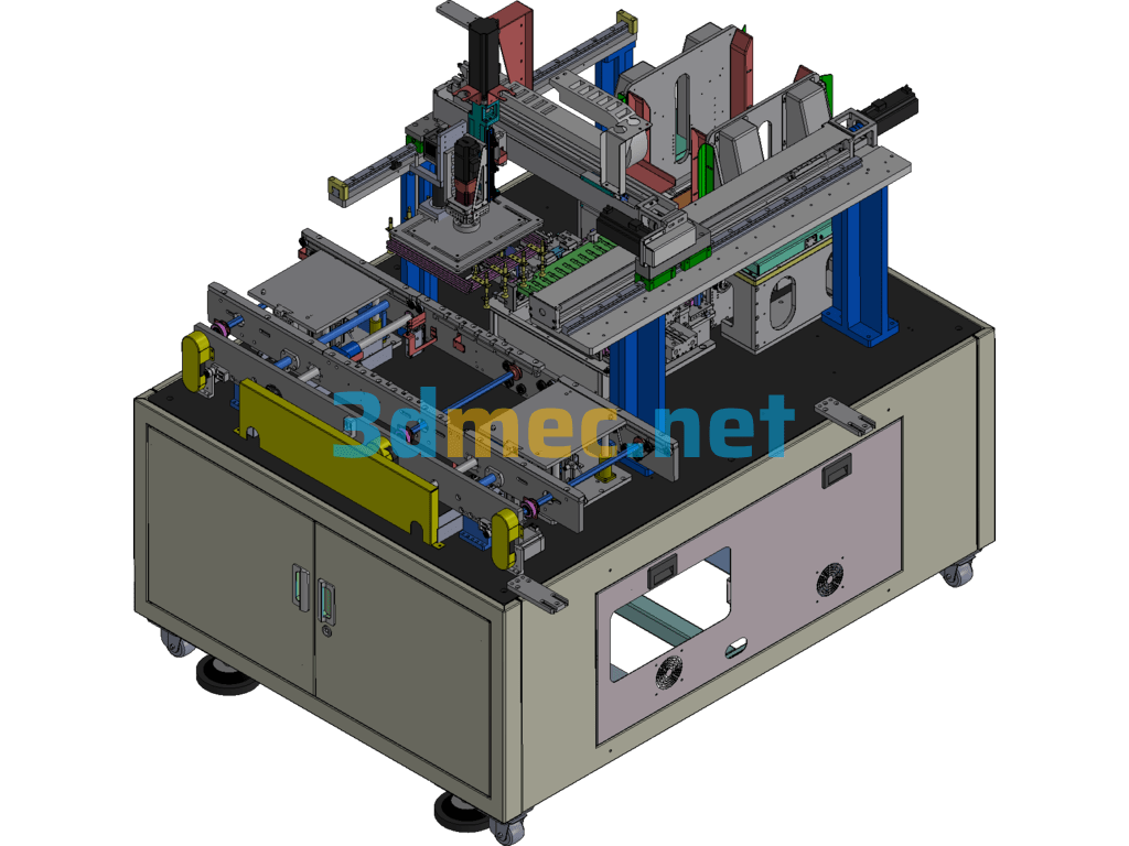 In-Line Tray Loading Equipment Exported 3D Model Free Download
