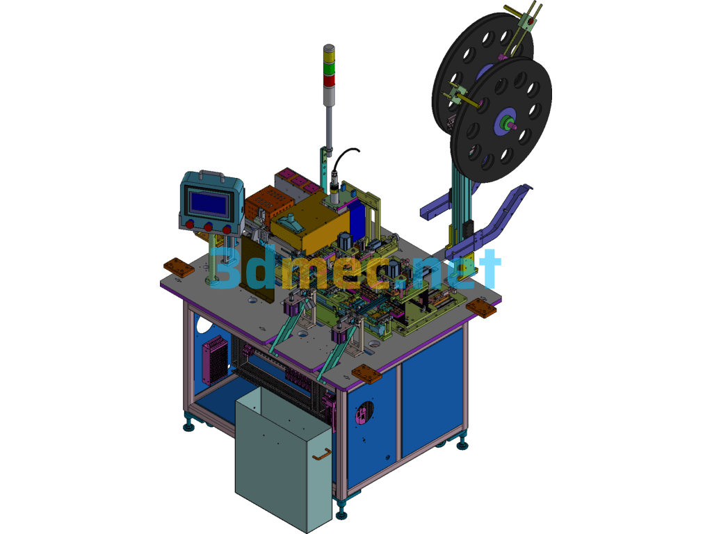 Automatic Terminal Cutting And Inspection Equipment Exported 3D Model Free Download
