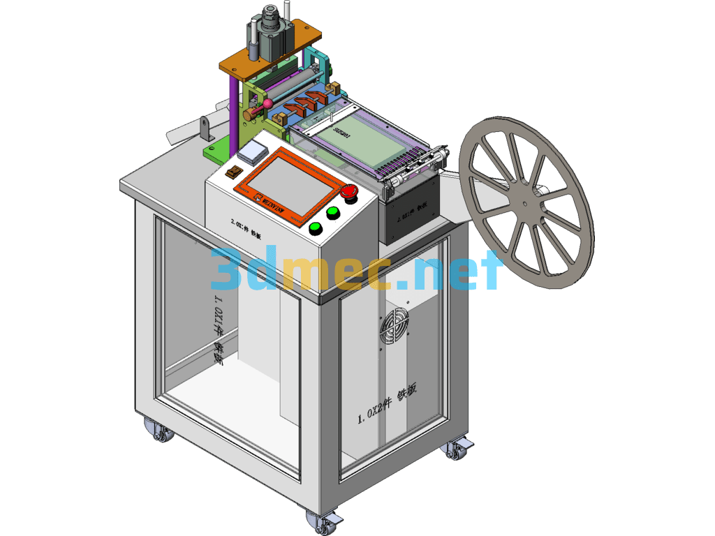 Braided Tape Automatic Cutting Machine SolidWorks 3D Model Free Download