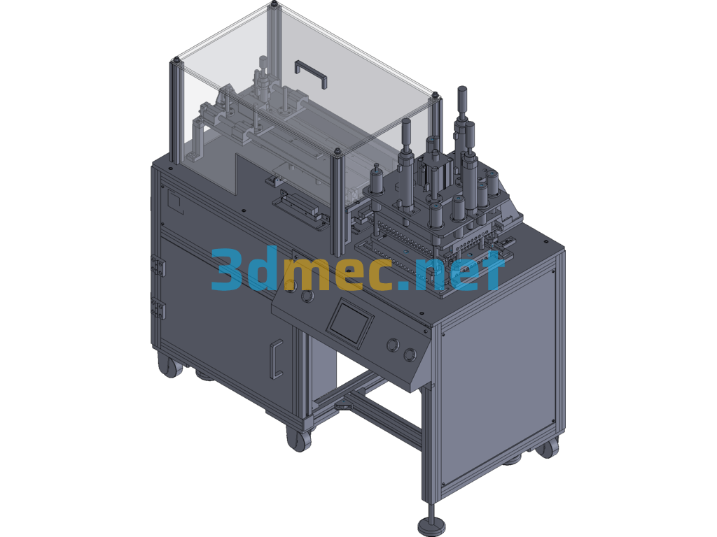 Plastic File Folder Non-Standard Automated Hot Press Molding Equipment Creo(ProE) 3D Model Free Download