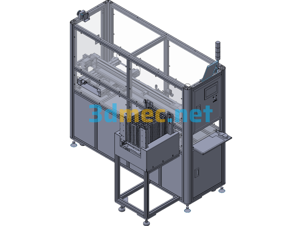Blister Tray Positioning And Recycling Equipment Exported 3D Model Free Download