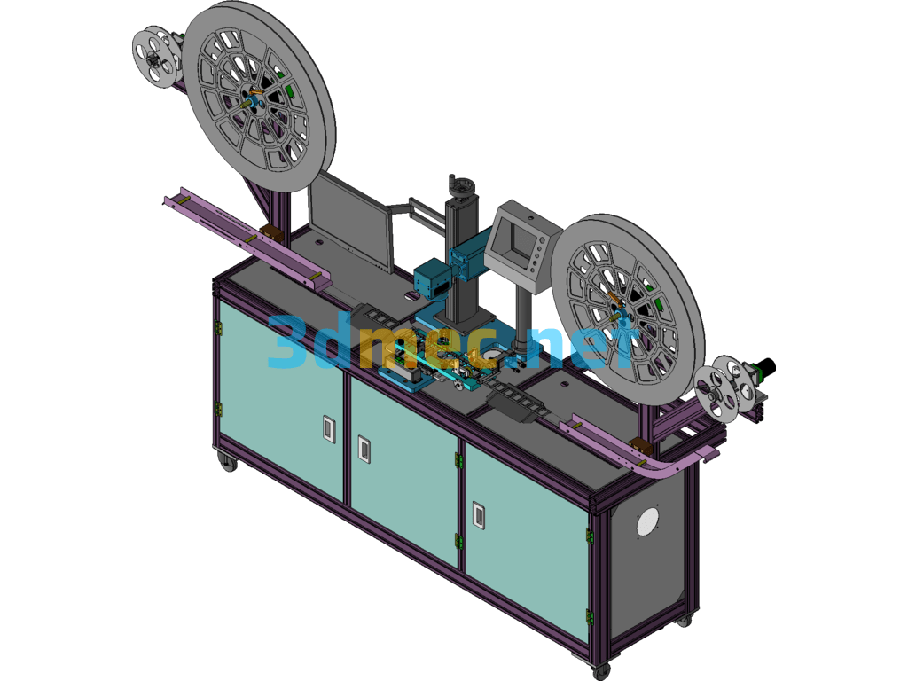 Automatic Marking Machine Exported 3D Model Free Download