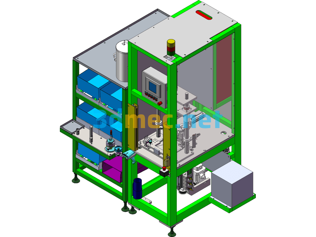 Press-Fit Piston And Rectangular Ring Installation Equipment SolidWorks 3D Model Free Download