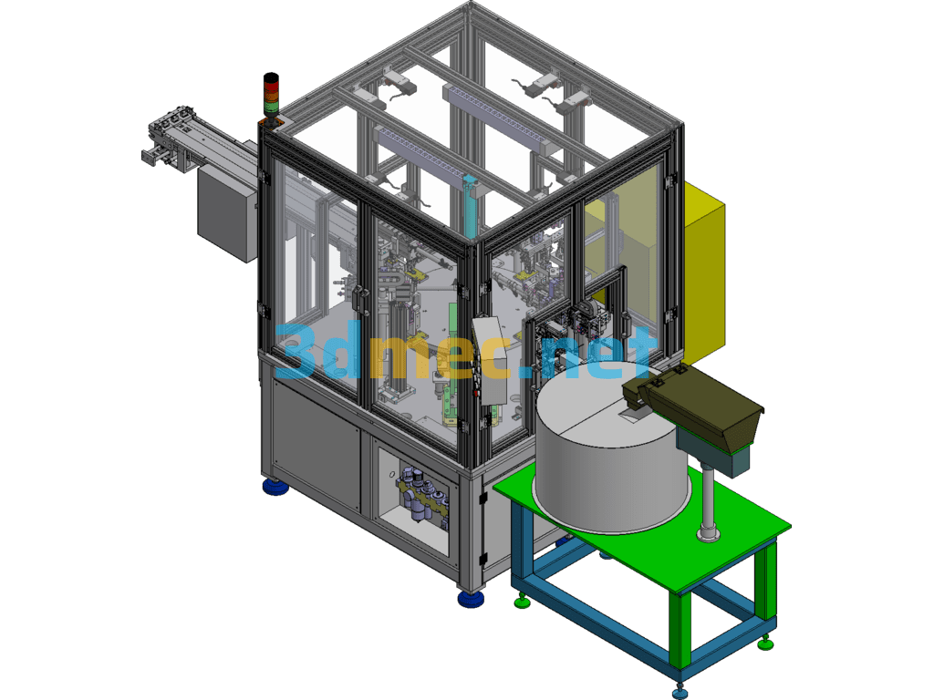 SMD Automatic Assembly And Riveting Equipment Exported 3D Model Free Download