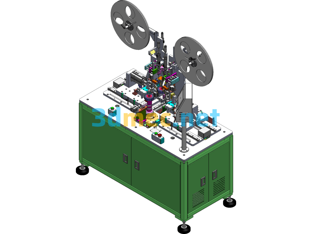 Motor Rotor Insertion Machine SolidWorks 3D Model Free Download