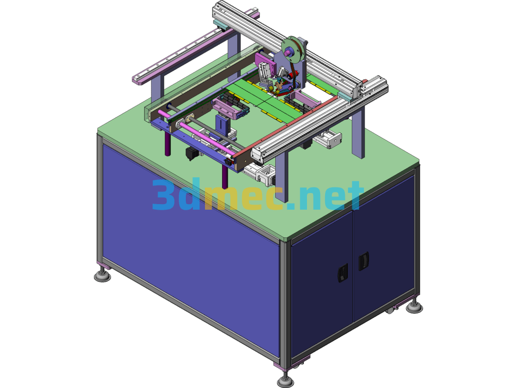 PCB Board Laminating Machine SolidWorks 3D Model Free Download