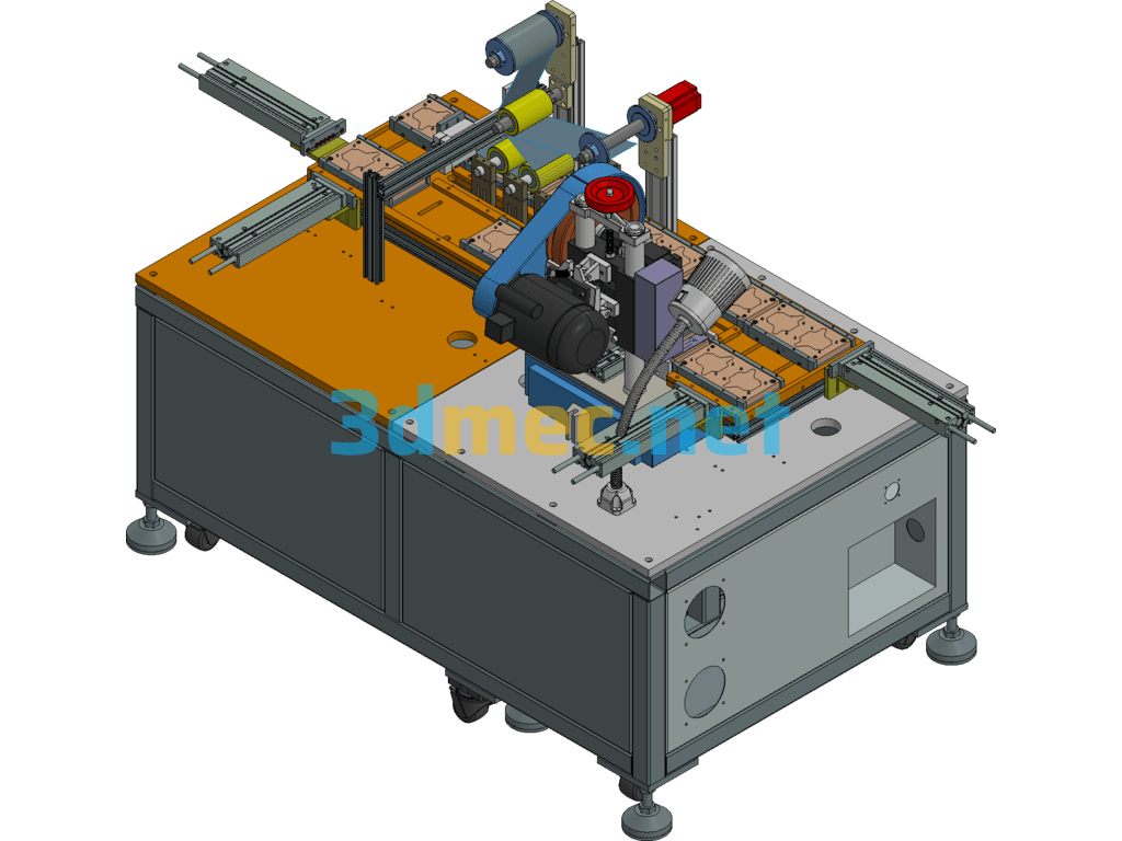 Automatic Silicone Cutting And Packing Machine Exported 3D Model Free Download