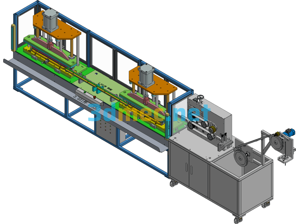 Design Of Automated Punching, Cutting And Pressing Line For Color Light Wire Connectors. Exported 3D Model Free Download