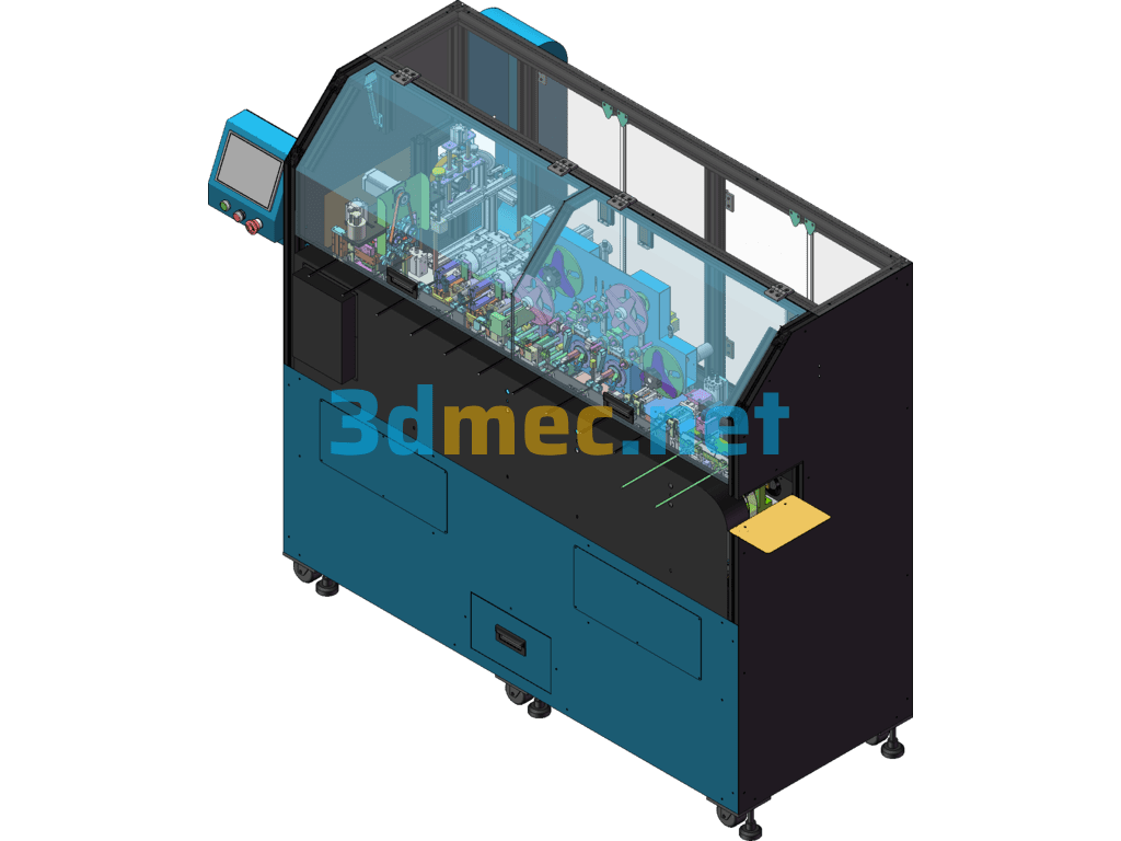 Energy Wire Brush Cutting Equipment SolidWorks 3D Model Free Download