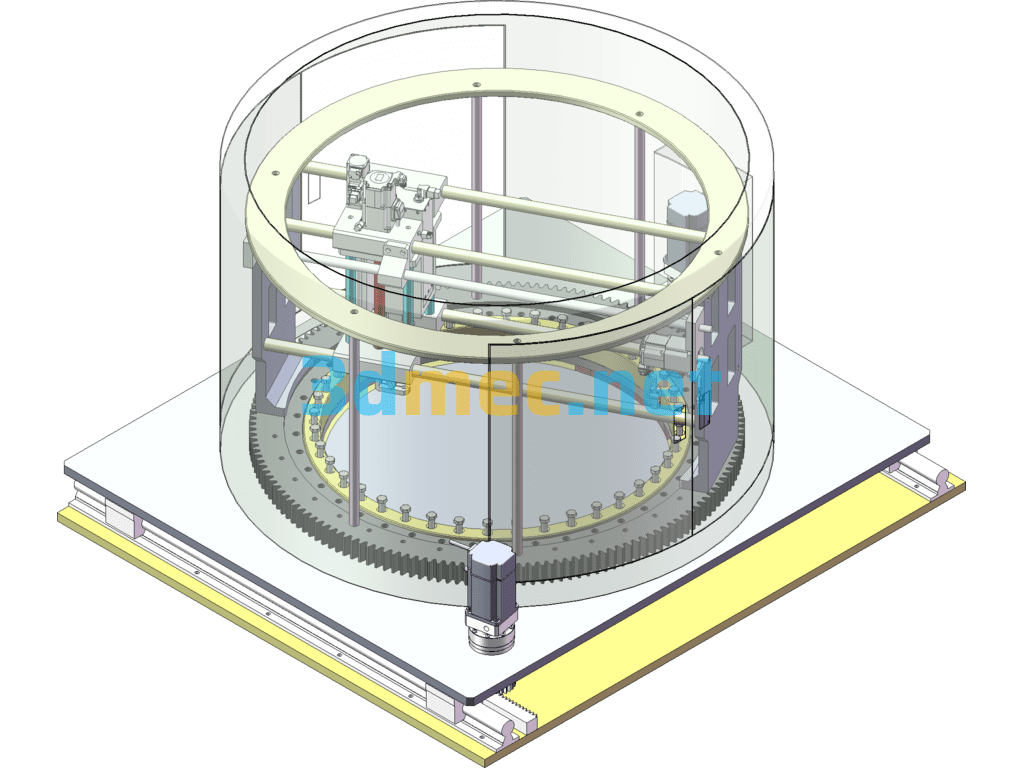 Turntable Type Automatic Bolt Locking Equipment SolidWorks 3D Model Free Download