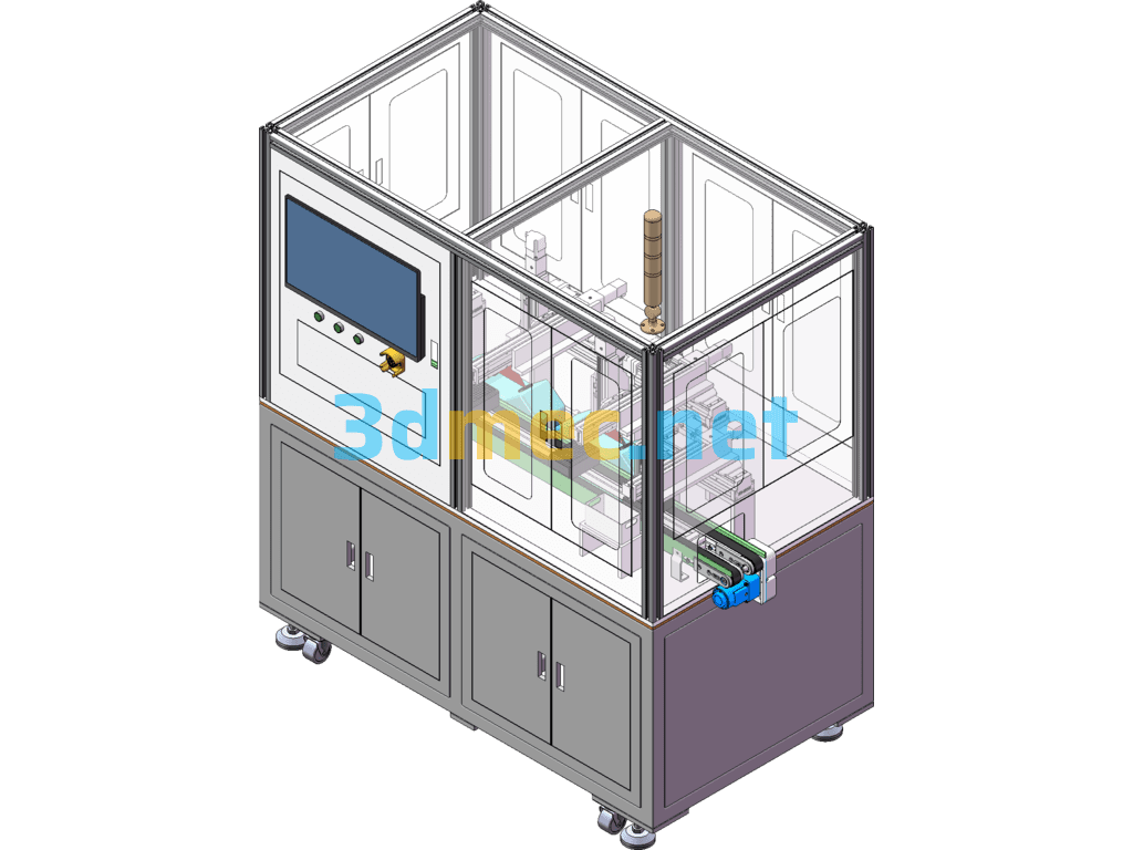 Filter Cartridge Suction Head Automatic Testing Equipment SolidWorks 3D Model Free Download